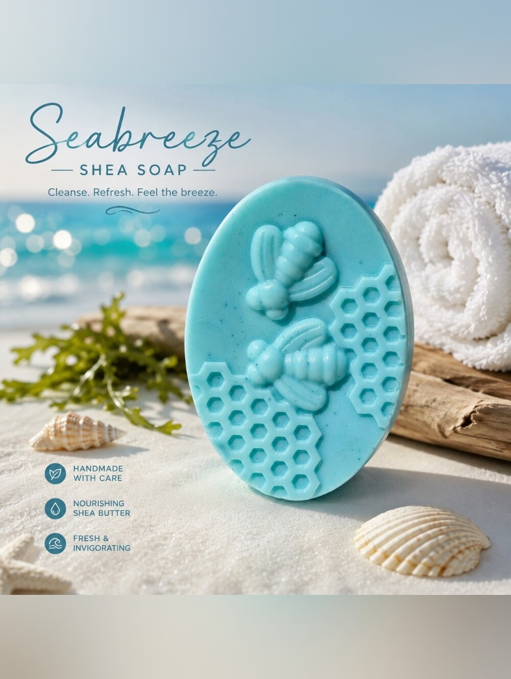 Sea Breeze & Shea Butter Drift Bar Soap